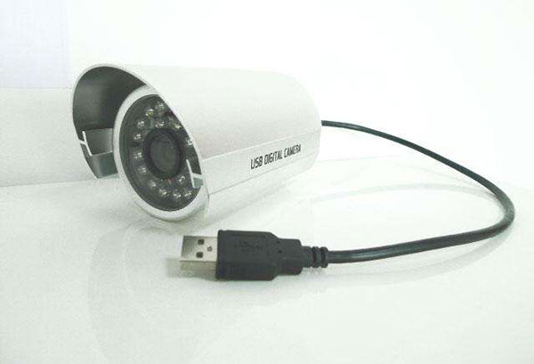 使用USB數據線連接的USB數字攝像頭
